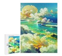 500 PCS Jigsaw Puzzles for Adults Island Sky Dreamscape -1 Jigsaw for Adults Family Games Presents for Women Parent-child Interaction 500 PCS
