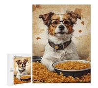 500 PCS Jigsaw Puzzles for Adults Jack Russel Dog Jigsaw for Adults Brain Teaser Game Birthday Present Difficult And Challenge 500 PCS