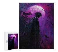 500 PCS Jigsaw Puzzles for Adults Jigsaw Anime Men in Purple Moon Adult Jigsaw Brain Teaser Game Hand Speed Race Challenging Game Gifts 500 PCS