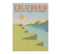 500 PCS Jigsaw Puzzles for Adults Jigsaw California Pacific Coast Puzzle for Adults Hands-on Game Wall Art Fun at Home Activities, 500 PCS