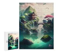 500 PCS Jigsaw Puzzles for Adults Jigsaw Fantasy Village Adult Jigsaw Brain Teaser Game Hand Speed Race Challenging Game Gifts 500 PCS