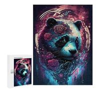 500 PCS Jigsaw Puzzles for Adults Jigsaw Floral Panda Portrait -1 Adult Puzzles Anti-Stress Toys Difficult Hard Challenging Game Gifts 500 PCS