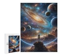 500 PCS Jigsaw Puzzles for Adults Jigsaw Galactic View Space Exploration Adult Puzzles Relaxing Games Enhance Memory Christmas Birthday Gifts 500 PCS