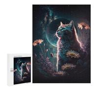 500 PCS Jigsaw Puzzles for Adults Jigsaw Galactic Whiskered Guardian Adult Puzzles Anti-Stress Toys Difficult Hard Challenging Game Gifts 500 PCS