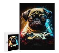 500 PCS Jigsaw Puzzles for Adults Jigsaw Game Master Pug Adult Puzzles Anti-Stress Toys Difficult Hard Challenging Game Gifts 500 PCS