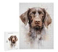 500 PCS Jigsaw Puzzles for Adults Jigsaw German Wirehaired Dog Adult Jigsaw Puzzle Anti-Stress Toys Staycation Kill Time Fun at Home Activities, 500 PCS