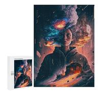 500 PCS Jigsaw Puzzles for Adults Jigsaw Inner Chaos A Digital Art Exploration Adult Puzzles Anti-Stress Toys Difficult Hard Challenging Game Gifts 500 PCS