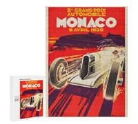 500 PCS Jigsaw Puzzles for Adults Jigsaw Monaco Grand Prix 1931 Adult Jigsaw Puzzle Anti-Stress Toys Staycation Kill Time Fun at Home Activities, 500 PCS