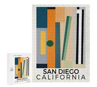 500 PCS Jigsaw Puzzles for Adults Jigsaw San Diego California Adult Puzzles Relaxing Games Enhance Memory Christmas Birthday Gifts 500 PCS