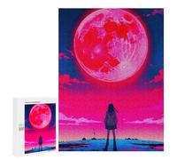 500 PCS Jigsaw Puzzles for Adults Jigsaw Space Pink Girl Adult Jigsaw Brain Teaser Game Hand Speed Race Challenging Game Gifts 500 PCS