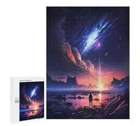 500 PCS Jigsaw Puzzles for Adults Jigsaw Starfall Twilight Scene Adult Jigsaw Brain Teaser Game Hand Speed Race Challenging Game Gifts 500 PCS