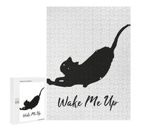500 PCS Jigsaw Puzzles for Adults Jigsaw Wake My Cat Up Ilustration Adult Jigsaw Brain Teaser Game Hand Speed Race Challenging Game Gifts 500 PCS