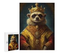 500 PCS Jigsaw Puzzles for Adults King Meerkat Jigsaw for Adults Brain Teaser Game Birthday Present Difficult And Challenge 500 PCS