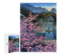 500 PCS Jigsaw Puzzles for Adults Kintai Bridge Night Spring Jigsaw for Adults Relax Games Hand Speed Race for Is Ideal As A Gift 500 PCS