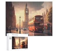 500 PCS Jigsaw Puzzles for Adults London England UK Puzzles for Adults Fun Games Precision Cutting Birthday And Unique Gifts 500 PCS