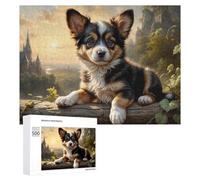 500 PCS Jigsaw Puzzles for Adults Magical Castle with Cute Puppy Jigsaw for Adults Relax Games For Family Fun for Is Ideal As A Gift 500 PCS