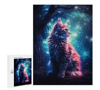 500 PCS Jigsaw Puzzles for Adults Majestic Cat Jigsaw for Adults Relax Games Hand Speed Race for Is Ideal As A Gift 500 PCS