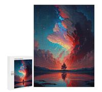 500 PCS Jigsaw Puzzles for Adults Mirrored Sunset Serenity Jigsaws for Adults DIY Toys Analysis And Logic Unique Gifts for Birthday And Christmas 500 PCS