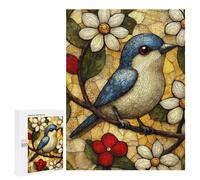500 PCS Jigsaw Puzzles for Adults Mosaic Bird on Branch Jigsaw for Adults Relax Games Hand Speed Race for Is Ideal As A Gift 500 PCS