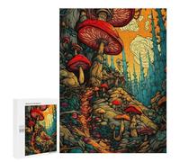500 PCS Jigsaw Puzzles for Adults Mystical Mushroom Forest-2 Puzzles for Adults DIY Toys Home Decoration Difficult And Challenge 500 PCS