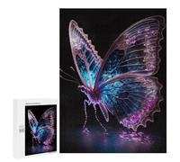 500 PCS Jigsaw Puzzles for Adults Neon Butterfly Jigsaws for Adults DIY Toys Analysis And Logic Unique Gifts for Birthday And Christmas 500 PCS