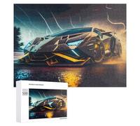 500 PCS Jigsaw Puzzles for Adults Neon Future Supercar Jigsaw for Adults Relax Games For Family Fun for Is Ideal As A Gift 500 PCS