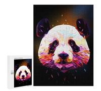 500 PCS Jigsaw Puzzles for Adults Panda Low Poly Abstract Jigsaw for Adults Brain Teaser Game Birthday Present Difficult And Challenge 500 PCS