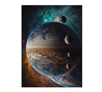 500 PCS Jigsaw Puzzles for Adults Planetary Whirlpools in Space Adult Jigsaw Puzzle Brain Teaser Game Difficult Challenge Difficult And Challenge 500 PCS