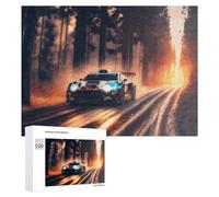 500 PCS Jigsaw Puzzles for Adults Racing Through The Forest at Sunset Jigsaw for Adults Relax Games For Family Fun for Is Ideal As A Gift 500 PCS