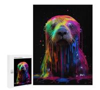 500 PCS Jigsaw Puzzles for Adults Rainbow Sea Otter Jigsaw for Adults Relax Games Hand Speed Race for Is Ideal As A Gift 500 PCS