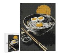 500 PCS Jigsaw Puzzles for Adults Ramen Bowl with Eggs And Chopsticks Jigsaw for Adults Brain Teaser Game Birthday Present Difficult And Challenge 500 PCS