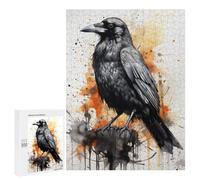 500 PCS Jigsaw Puzzles for Adults Ravens Watercolor Jigsaws for Adults DIY Toys Analysis And Logic Unique Gifts for Birthday And Christmas 500 PCS