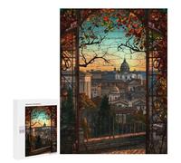 500 PCS Jigsaw Puzzles for Adults Romes Twilight View Jigsaw for Adults Brain Teaser Game Birthday Present Difficult And Challenge 500 PCS
