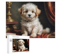 500 PCS Jigsaw Puzzles for Adults Royal Pup Portrait Puzzles for Adults DIY Toys Home Decoration Difficult And Challenge 500 PCS