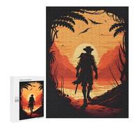 500 PCS Jigsaw Puzzles for Adults Silhouette Journey at Sunset Jigsaws for Adults DIY Toys Analysis And Logic Unique Gifts for Birthday And Christmas 500 PCS
