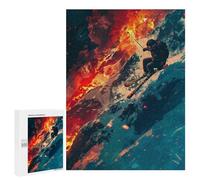 500 PCS Jigsaw Puzzles for Adults Skier In A Snowy Mountain Jigsaws for Adults DIY Toys Analysis And Logic Unique Gifts for Birthday And Christmas 500 PCS