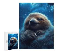 500 PCS Jigsaw Puzzles for Adults Sleepy Sloth in Clouds Jigsaw for Adults Family Games Presents for Women Parent-child Interaction 500 PCS