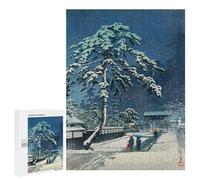 500 PCS Jigsaw Puzzles for Adults Snow at Ueno Jigsaw for Adults Relax Games Hand Speed Race for Is Ideal As A Gift 500 PCS