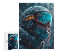 500 PCS Jigsaw Puzzles for Adults Snow Skier Digital Art Jigsaws for Adults DIY Toys Analysis And Logic Unique Gifts for Birthday And Christmas 500 PCS