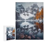 500 PCS Jigsaw Puzzles for Adults Snowy Mountain Reflection Adult Puzzles Toy Wall Decor But Fun And Humorous Parent-child Interaction 500 PCS