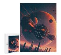 500 PCS Jigsaw Puzzles for Adults Space Station Odyssey Jigsaw for Adults Brain Teaser Game Birthday Present Difficult And Challenge 500 PCS