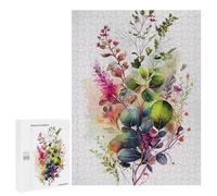 500 PCS Jigsaw Puzzles for Adults Spring Flowers Watercolor Jigsaws for Adults DIY Toys Analysis And Logic Unique Gifts for Birthday And Christmas 500 PCS