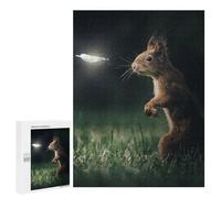 500 PCS Jigsaw Puzzles for Adults Squirrel Glowing Dragonfly Jigsaw for Adults Brain Teaser Game Birthday Present Difficult And Challenge 500 PCS