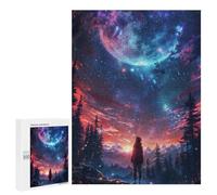 500 PCS Jigsaw Puzzles for Adults Starry Nights Embrace Jigsaw for Adults Brain Teaser Game Birthday Present Difficult And Challenge 500 PCS
