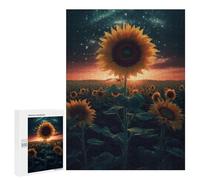 500 PCS Jigsaw Puzzles for Adults Sunflower Earth Space Adult Puzzles Toy Wall Decor But Fun And Humorous Parent-child Interaction 500 PCS