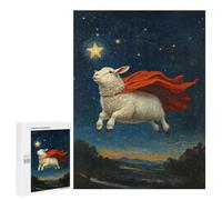 500 PCS Jigsaw Puzzles for Adults Super Sheep Flying Jigsaw for Adults Brain Teaser Game Birthday Present Difficult And Challenge 500 PCS