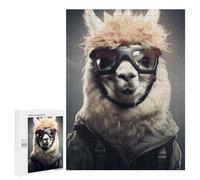 500 PCS Jigsaw Puzzles for Adults Teenagerss Alpaca Skydiver Animal Jigsaw Hands-on Game Hand Speed Race Unique Gifts for Birthday And Christmas 500 PCS