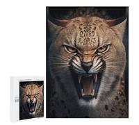 500 PCS Jigsaw Puzzles for Adults Teenagerss Angry Lynx Adult Jigsaw Relax Games Improve Memory Unique Gifts for Birthday And Christmas 500 PCS