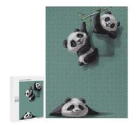 500 PCS Jigsaw Puzzles for Adults Teenagerss Cute Panda Playing Jigsaw Puzzle Toy Wall Decor Wall Art Birthday And Unique Gifts 500 PCS