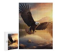 500 PCS Jigsaw Puzzles for Adults Teenagerss Eagle Flying Sea Jigsaw Hands-on Game Hand Speed Race Unique Gifts for Birthday And Christmas 500 PCS